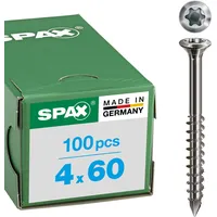 SPAX Linsensenkkopf Schraube 4 x 60 mm 100 Stück