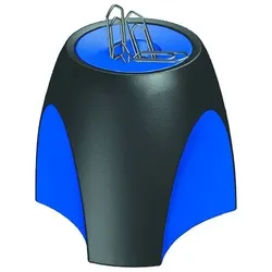 HAN Büroklammernspender DELTA schwarz/ blau magnetisch