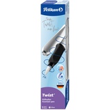 Pelikan Twist Patronenfüller silber M (mittel)