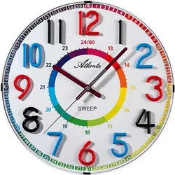 Kinderwanduhr Durchmesser 33 cm - Atlanta Modell: 4480/0