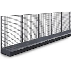 BROOKLYN | Gitter Wandregal | B1000xH135cm | Komplett Set