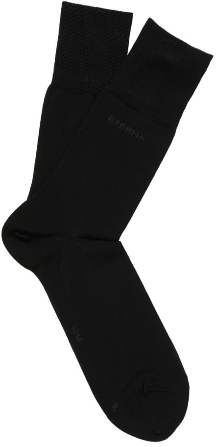 Socken in schwarz unifarben