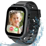 ELEJAFE Smartwatch Kinder, 4G Kinder Smartwatch mit GPS und Telefon, GPS Uhr Kinder mit Wasserdicht SOS Videoanruf Voice Chat Schulmodus, Kinder-Smartwatch Geschenk für Mädchen und Jungen