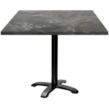 RestooTab - Tisch Bazila 90x90cm Dekor metallisierter Stein
