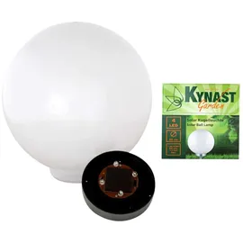 Kynast Kugelleuchte Kunststoff 20 cm Solar Erdspieß weiß