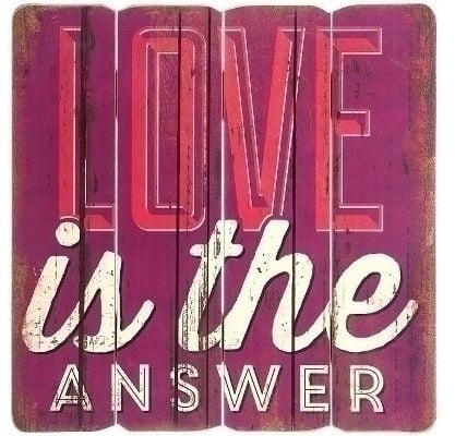 MyFlair Holzschild "Love is the answer"