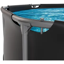 VirtuFit Rundpool Ø244 x 76 cm grau inkl. Filterpumpe