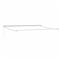 VidaXL Markise Weiß 4,5 × 3 m Metall