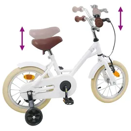 vidaXL Kinderfahrrad 14 Zoll weiß