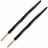 ComPDCVD 2er-Set Heizkörperbürste, Heizkörper-Reinigungsbürste, 75 cm lang und Fxib mit Holzgriff, geeignet für Heizkörper und Wäschetrockner