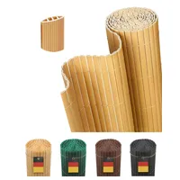 paramondo PVC Sichtschutzmatte Sichtschutzzaun 60 x 300 cm, Dreifache Verstärkung für Garten Terrasse, Privatsphäre Balkon Sichtschutz Zaun Windschutz Wetterfest mit Strukturierter Oberfläche, Bambus