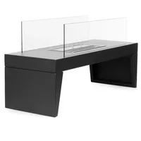 Moritz  Standkamin Raumteiler 80 x 30 x 41 cm Bio Ethanol-Brenner Deko Kamin Feuerstelle Ethanol-Kamin Ofen