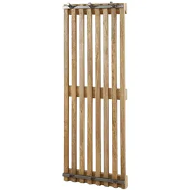 KAWOLA Wandgarderobe JACINTA Mangoholz Metall Braun