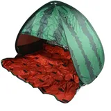 Automatisches Pop-Up-Haustierzelt, tragbare Hunde-Strandmuschel, schnell aufstellbarer Katzen-Sonnenschutz, UV-Schutz, Outdoor-Zwinger, kompaktes Reise-Haustierhaus, winddicht (Wassermelone)