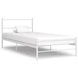 vidaXL Bett 90 x 200 cm Weiß