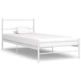 vidaXL Bett 90 x 200 cm Weiß