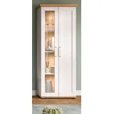 inn.furn Vitrine 64 x 161 x 37 cm Weiß