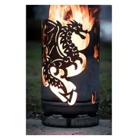 Feuertonne Drachen Feuerstelle Feuersäule Feuerschale