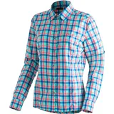 Maier Sports Funktionsbluse MAIER SPORTS "Nanni", Damen, Gr. 40, kariert, 85% Polyester, 15% Viscose, Blusen, Damen Bluse, langarm Karobluse für Outdoor und Freizeit