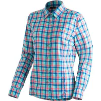 Maier Sports Funktionsbluse MAIER SPORTS "Nanni", Damen, Gr. 40, kariert, 85% Polyester, 15% Viscose, Blusen, Damen Bluse, langarm Karobluse für Outdoor und Freizeit