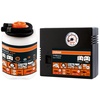 TYREseal Kit, Reifendichtmittel 450 ml und analoger Reifenkompressor, Reifenreparatur Set, Reparatur in 10 Minuten