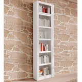 Home Affaire Regal HOME AFFAIRE "Bergen", weiß, B:47cm H:213cm T:27cm, Massivholz, Regale, Regal, in unterschiedlichen Farbvarianten, Breite 47 cm