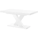 Design Esstisch Tisch HEN-111 Weiß Hochglanz ausziehbar 160 bis 256 cm