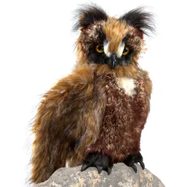 Folkmanis Eule, bewegliche Augendeckel