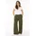 Zwillingsherz Bundfaltenhose Bundfalten Khaki S/M