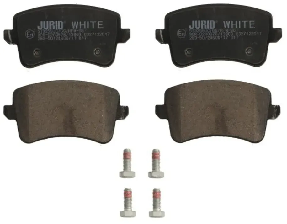 Set di pastiglie freno JURID WHITE 573259JC, posteriore, Ceramica