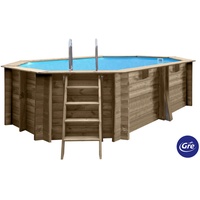 Gre Pool-Set, Kieferfarben - 336x117x436 cm