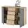HBZ Sideboard 120 x 84 x 35 cm Grau matt / Eiche