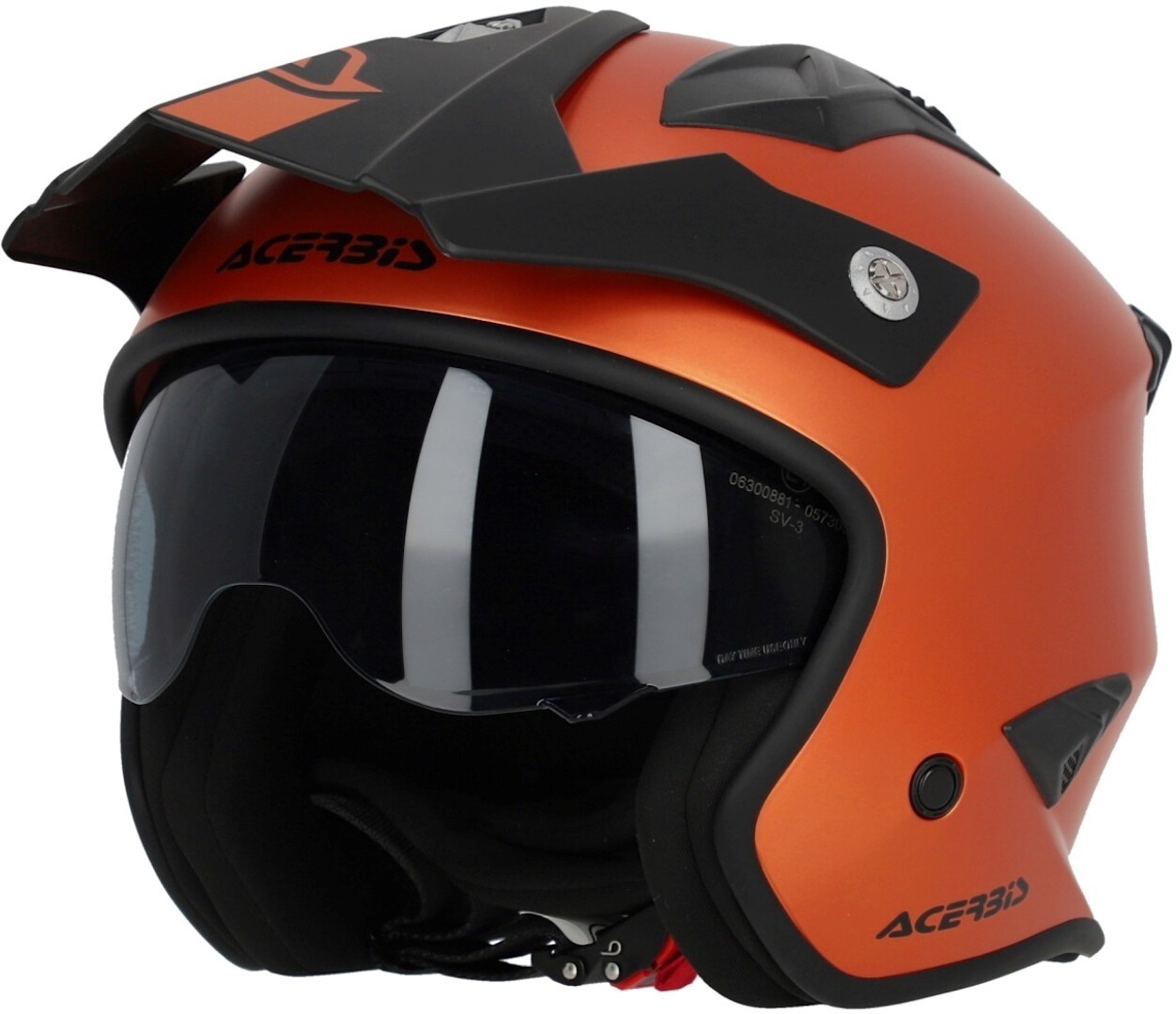 Acerbis Aria Metallic Jet Helm, oranje, XS Voorman