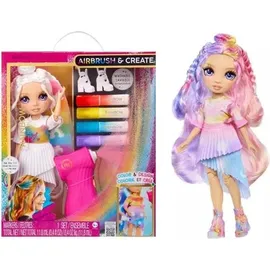 MGA Entertainment Rainbow High Air Brush & Create Fashion Dolls - Purple Eyes