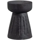 Woood Hocker Borre Holz 28 x 40 x 28 cm Schwarz