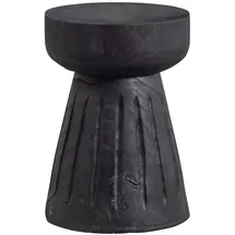 Woood Hocker Borre Holz 28 x 40 x 28 cm Schwarz
