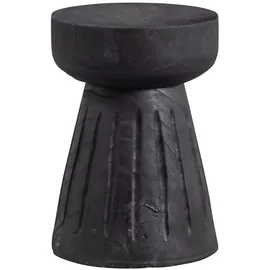 Woood Hocker Borre Holz 28 x 40 x 28 cm Schwarz