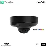 Ajax Dome-Kamera Mini 8MP Schwarz