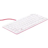 Raspberry Pi® RPI-KEYB (ES)-RED/WHITE USB Tastatur Spanisch, QWERTY Weiß, Rot USB-Hub