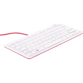 Raspberry Pi® RPI-KEYB (ES)-RED/WHITE USB Tastatur Spanisch, QWERTY Weiß, Rot USB-Hub