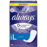 0,18€/Stk- 4x Always Daily Protect Slipeinlagen,Gr. 3 Lang, 0% Duftstoffe– 48Stk