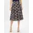 More & More A-Linien-Rock Damen Beige/Schwarz Bedruckt 38