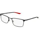 Nike 4307 Unisex-Brille inkl. Gläser Vollrand Quadratisch Titan-Gestell 56/18/145, schwarz
