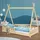 ML-Design Kinderbett Tipi 80 x 160 cm Kiefer natur beige