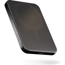 Zen Slim Qi2 Aluminium Powerbank 5000 mAh - Black - 5000 mAh