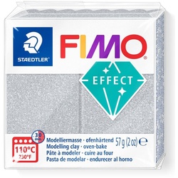 FIMO Modelliermasse effect Glitter, 57 g silberfarben