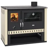 Kochen Kaminofen Holzofen mit Backofen Prity GT FI S Ivory