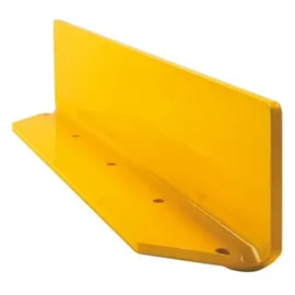 MORAVIA Leitbord gelb 1200 x 150 x 100 mm, 10 mm Stahlblech abgerundete Ecken