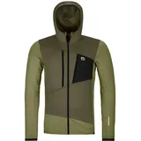 Ortovox Fleece Grid Hoody Oliv L