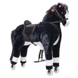 pink papaya Reitpferd auf Rollen fahrendes Schaukelpferd 90 cm - Paco - Rosa